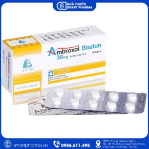 Thuốc Ambroxol Boston 30mg tiêu nhầy, long đờm và cải thiện tình trạng bệnh đường hô hấp