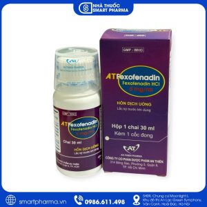 Thuốc A.T Fexofenadin điều trị viêm mũi dị ứng, mề đay