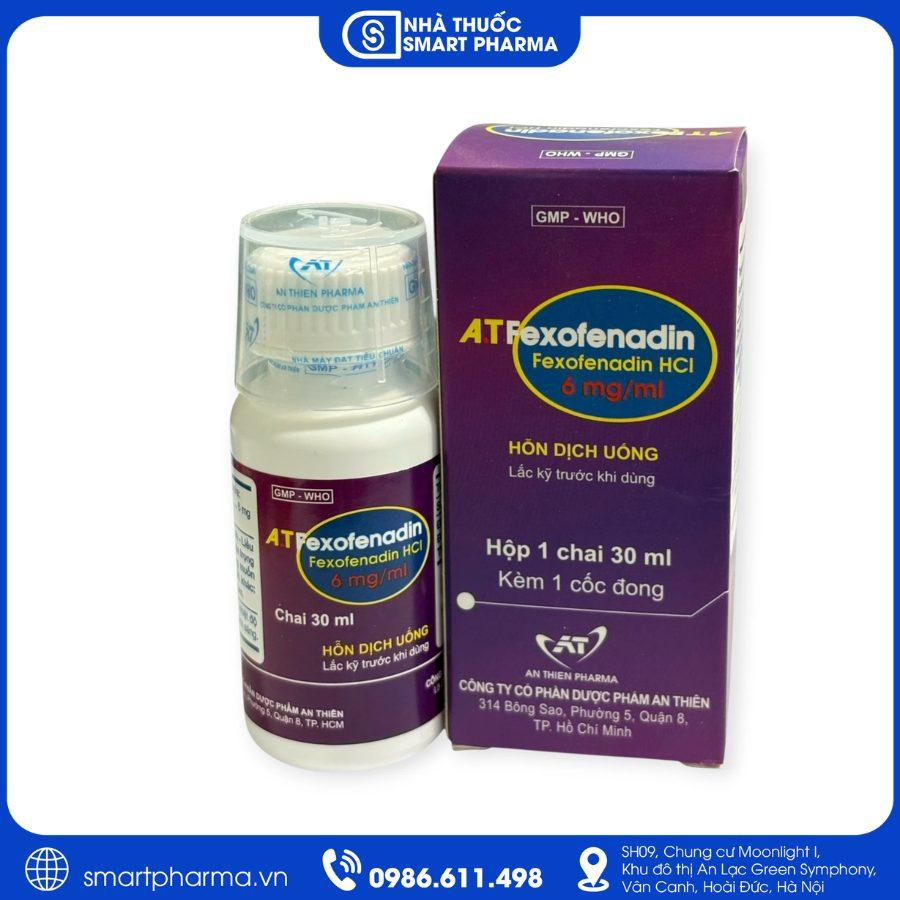 NT Smartpharma (5) Thuốc A.T Fexofenadin điều trị viêm mũi dị ứng, mề đay