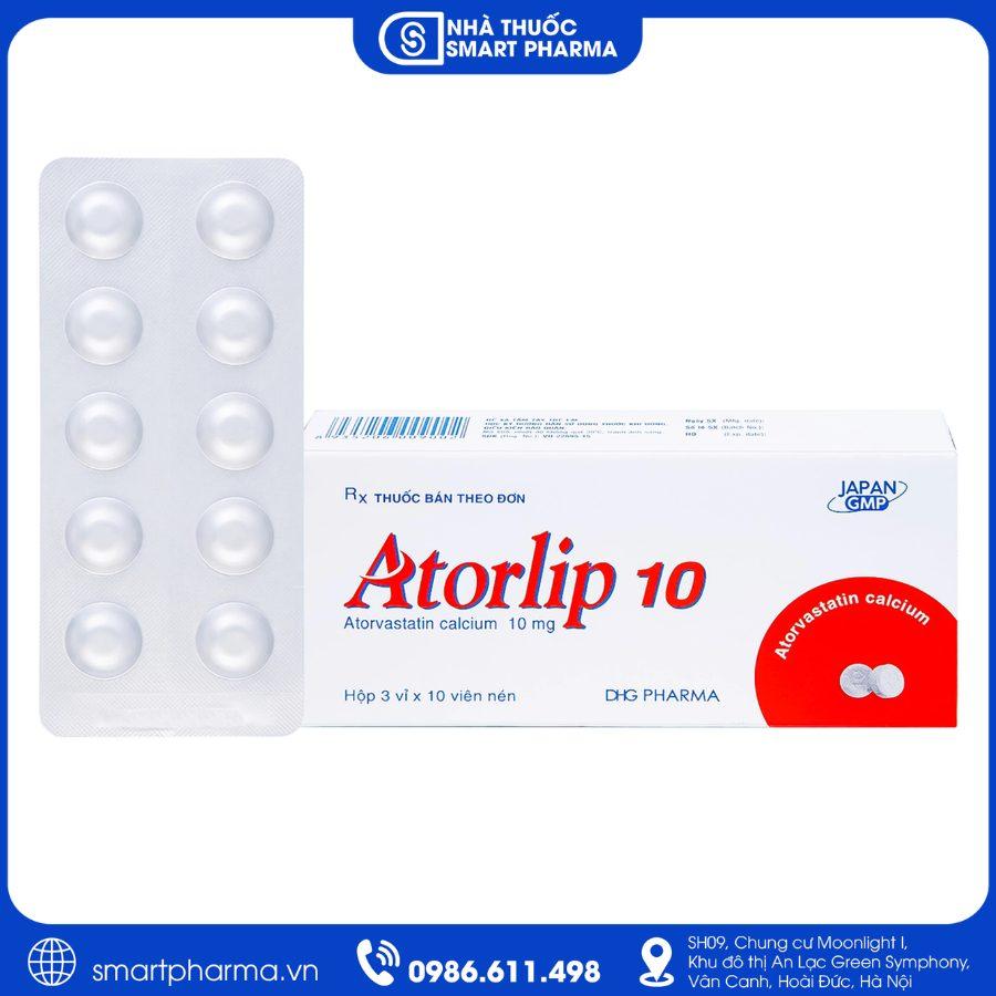 NT Smartpharma (5) Thuốc Atorlip 10mg giảm cholesterol, kiểm soát rối loạn lipid máu