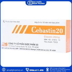 Cebastin 20 – Điều trị viêm mũi dị ứng và nổi mề đay mạn tính