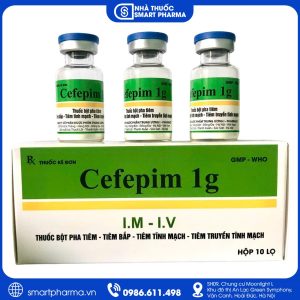 Cefepim 1g Pharbaco TW1 – Kháng sinh tiêm điều trị nhiễm khuẩn nặng