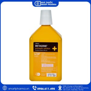 Betadine Antiseptic Solution 10% 500ml - Sát khuẩn vết thương, phòng ngừa nhiễm khuẩn