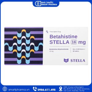 Thuốc Betahistine Stella 16mg - Điều trị chóng mặt, ù tai và hội chứng Ménière
