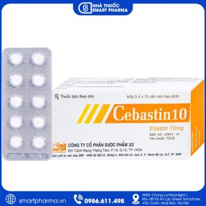 Cebastin 10 – Điều trị viêm mũi dị ứng và nổi mề đay mạn tính