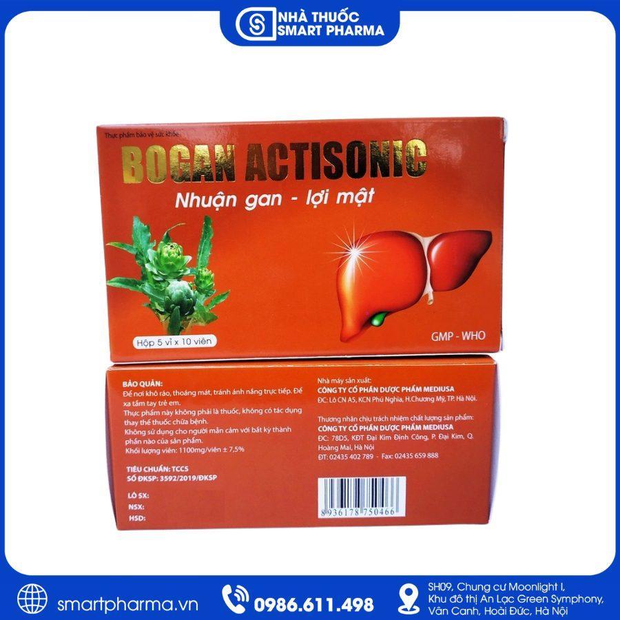 NT Smartpharma (6) Bogan Actisonic – Giải độc, bảo vệ và tăng cường chức năng gan