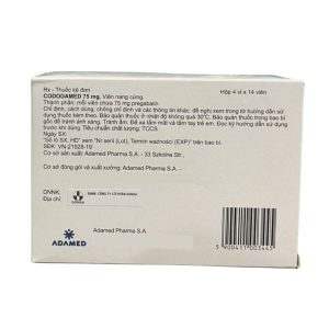 Smart Pharma - Thuốc Cododamed 75mg - Điều trị đau thần kinh, động kinh và rối loạn lo âu 2 Smart Pharma - NT Smartpharma 7 1 1