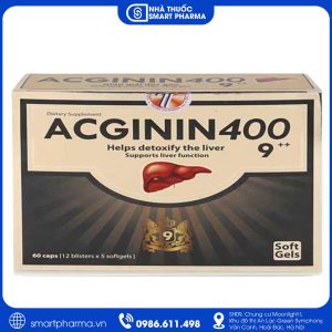 Acginin 400 9++ bổ sung L-Arginin, tăng cường sức khỏe và cải thiện tuần hoàn máu