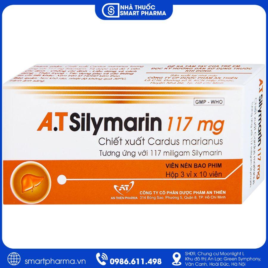 NT Smartpharma (7) Thuốc A.T Silymarin 117mg điều trị viêm gan, xơ gan và tổn thương gan do nhiễm độc