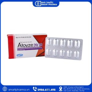 Thuốc Atovze 20/10 giảm cholesterol, kiểm soát rối loạn lipid máu