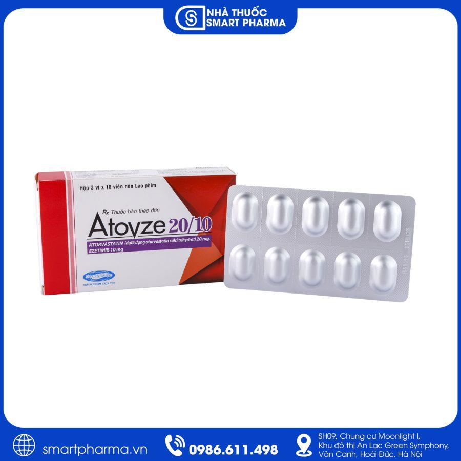 NT Smartpharma (7) Thuốc Atovze 20/10 giảm cholesterol, kiểm soát rối loạn lipid máu
