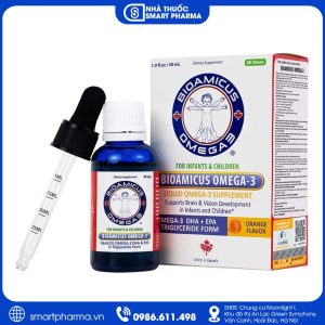 BioAmicus Omega-3 – Bổ sung DHA và EPA hỗ trợ phát triển não bộ, thị giác
