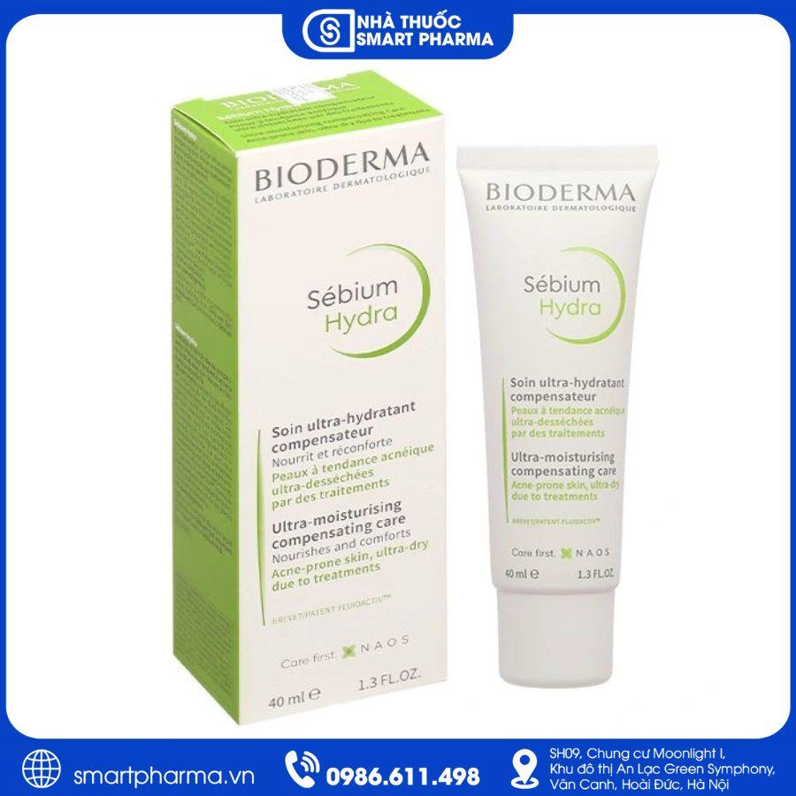 NT Smartpharma (74) Kem Bioderma Sébium Hydra – Dưỡng ẩm, làm dịu da dầu và da mụn