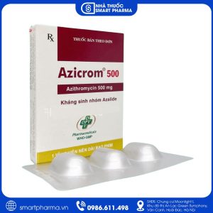 Azicrom 500 – Thuốc kháng sinh điều trị nhiễm khuẩn đường hô hấp, da và mô mềm