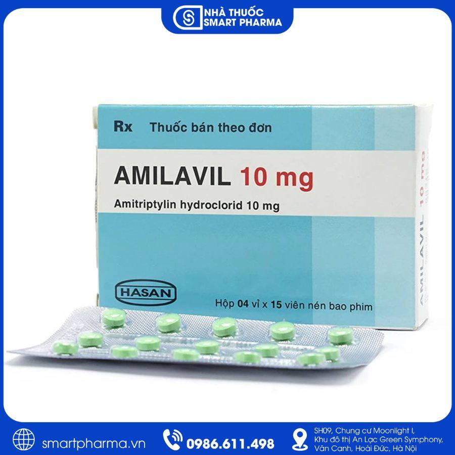 NT Smartpharma (8) Amilavil 10mg điều trị trầm cảm, đau dây thần kinh và đau mạn tính