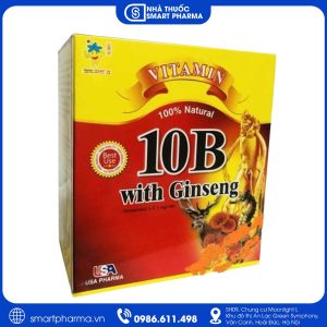 Vitamin 10B With Ginseng US Pharma bổ sung vitamin nhóm B, giảm mệt mỏi, suy nhược cơ thể