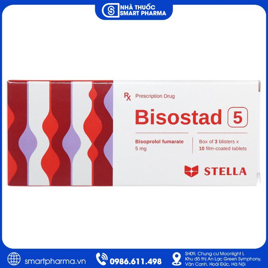 NT Smartpharma (85) Thuốc Bisostad 5 Stella – Điều trị tăng huyết áp, đau thắt ngực