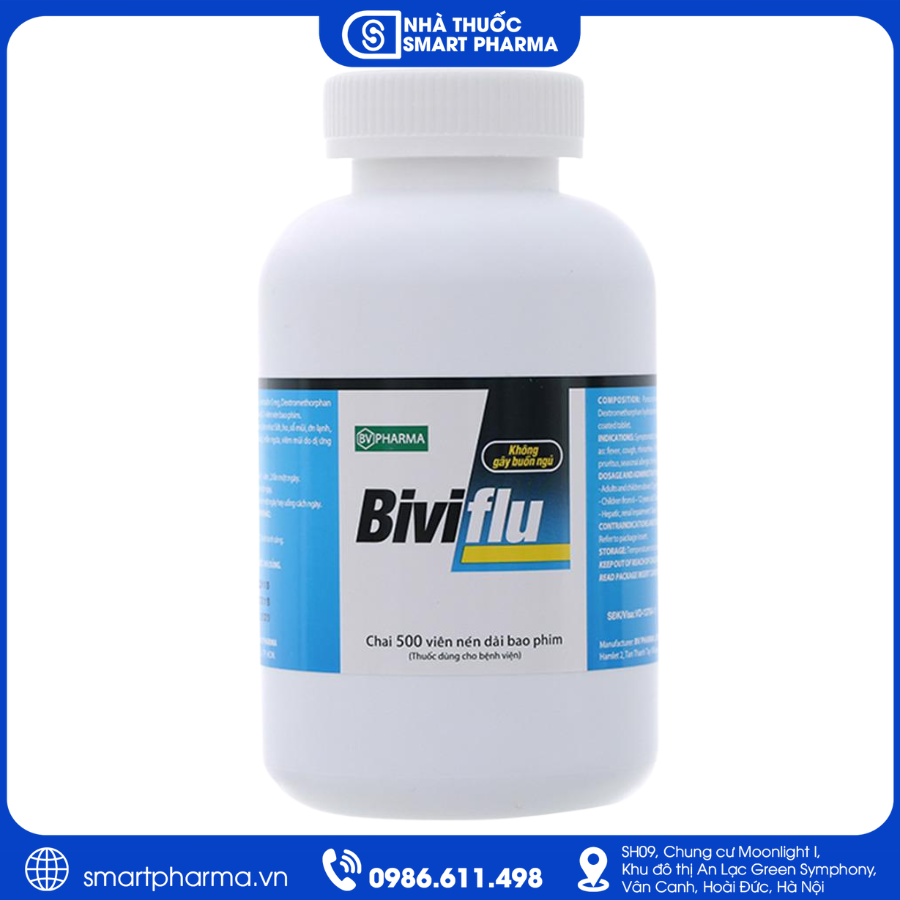NT Smartpharma (87) Thuốc Biviflu - Điều trị triệu chứng cảm cúm, ho, sốt và sổ mũi