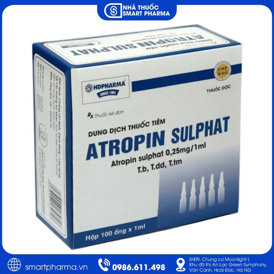 NT Smartpharma (9) Thuốc tiêm Atropin Sulphat HD Pharma điều trị co thắt cơ trơn