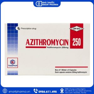 Azithromycin 250mg Thaibiphar – Thuốc kháng sinh điều trị nhiễm khuẩn đường hô hấp, da và mô mềm