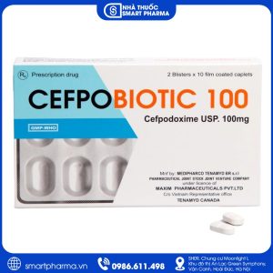 Cefpobiotic 100 Tenamyd – Điều trị nhiễm khuẩn đường hô hấp, tiết niệu và da