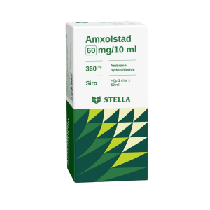 Thuốc Amxolstad 60mg/10ml STELLA điều trị ho có đờm, viêm phế quản và bệnh lý đường hô hấp (60ml)