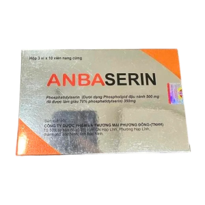 Thuốc Anbaserin 350mg Phương Đông cải thiện suy giảm trí nhớ và chức năng nhận thức (3 vỉ x 10 viên)