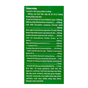 Smart Pharma - Arginine Cà gai leo Vinaphar giải độc gan, bảo vệ tế bào gan, giảm tổn thương gan do rượu bia (12 vỉ x 5 viên) 1 Smart Pharma - Nha thuoc Smart Pharma 2026 10 17T155415.923