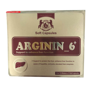 Arginin_6+ hỗ trợ chức năng gan, tăng cường chuyển hóa và giảm amoniac (12vỉ x 5viên)