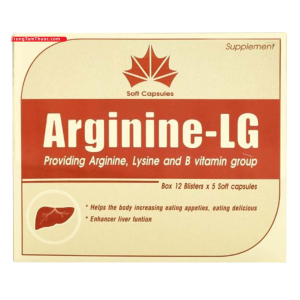 Arginine – LG tăng cường sức khỏe, tuần hoàn máu (12 vỉ x 5 viên)