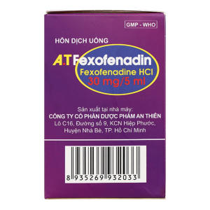 Smart Pharma - Thuốc A.T Fexofenadin 30mg/5ml An Thiên điều trị viêm mũi dị ứng, mày đay (30 gói x 5ml) 3 Smart Pharma - Nha thuoc Smart Pharma 2026 10 20T154530.401