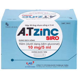Smart Pharma - Thuốc A.T Zinc 10mg/5ml An Thiên phòng ngừa và điều trị thiếu kẽm (30 ống) 2 Smart Pharma - Nha thuoc Smart Pharma 2026 10 21T085114.050