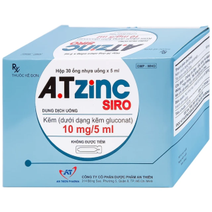 Smart Pharma - Thuốc A.T Zinc 10mg/5ml An Thiên phòng ngừa và điều trị thiếu kẽm (30 ống) 1 Smart Pharma - Nha thuoc Smart Pharma 2026 10 21T085121.011