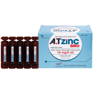 Thuốc A.T Zinc 10mg/5ml An Thiên phòng ngừa và điều trị thiếu kẽm (30 ống)