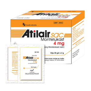 Thuốc Atilair Sac An Thiên điều trị hen phế quản, viêm mũi dị ứng (30 gói x 2g)