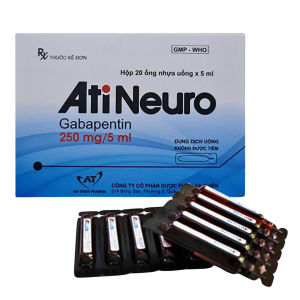 Thuốc AtiNeuro 250mg/5ml An Thiên điều trị động kinh cục bộ (20 ống)