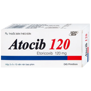 Smart Pharma - Thuốc Atocib 120mg DHG Pharma điều trị thoái hóa khớp, viêm khớp dạng thấp (3 vỉ x 10 viên) 1 Smart Pharma - Nha thuoc Smart Pharma 2026 10 21T144014.809