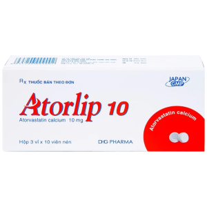 Smart Pharma - Thuốc Atorlip 10mg DHG Pharma điều trị tăng cholesterol toàn phần, tăng LDL-cholesterol (3 vỉ x 10 viên) 2 Smart Pharma - Nha thuoc Smart Pharma 2026 10 22T082333.622