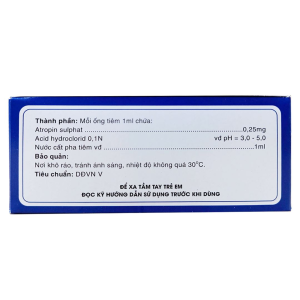 Smart Pharma - Thuốc tiêm Atropin Sulphat 0,25mg/1ml trị các rối loạn có co thắt cơ trơn (100 ống x 1ml) 3 Smart Pharma - Nha thuoc Smart Pharma 2026 10 22T092644.688