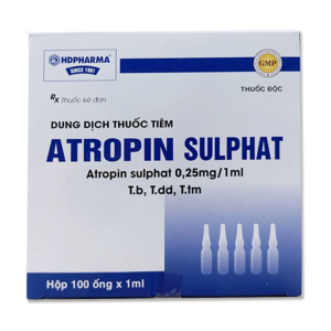 Smart Pharma - Thuốc tiêm Atropin Sulphat 0,25mg/1ml trị các rối loạn có co thắt cơ trơn (100 ống x 1ml) 1 Smart Pharma - Nha thuoc Smart Pharma 2026 10 22T092657.068