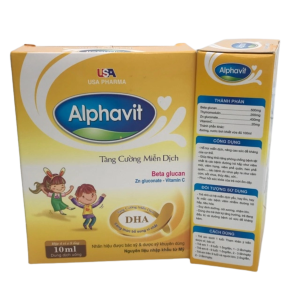 Alphavit tăng cường miễn dịch USA Pharma giúp nâng cao sức đề kháng (4 vỉ x 5 ống)