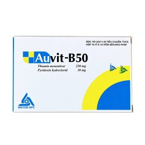 Thuốc Auvit-B50 Meyer-BPC bổ sung vitamin nhóm B, hỗ trợ điều trị viêm dây thần kinh