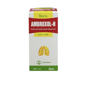 Smart Pharma - Thuốc Ambroxol - H Dopharma giúp tiêu nhầy, loãng đờm và cải thiện các bệnh lý đường hô hấp (50ml) 1 Smart Pharma - Nha thuoc Smart Pharma 60
