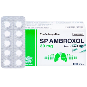 Thuốc SP Ambroxol 30mg giúp loãng đờm và cải thiện bệnh đường hô hấp (10 vỉ x 10 viên)