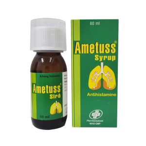 Thuốc Ametuss 60ml giảm ho, làm dịu cổ họng và cải thiện triệu chứng ho do kích ứng đường hô hấp (60ml)