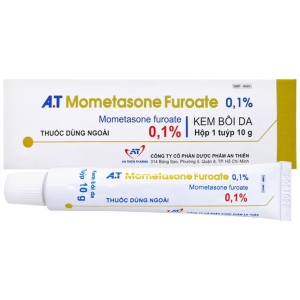 Thuốc A.T Mometasone Furoate 0,1% An Thiên điều trị viêm da, chàm, vảy nến (Tuýp 10g)