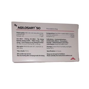 Smart Pharma - Thuốc Agilosart 50 điều trị tăng huyết áp và bảo vệ tim mạch (4 vỉ x 10 viên) 3 Smart Pharma - Nha thuoc Smartpharma 18