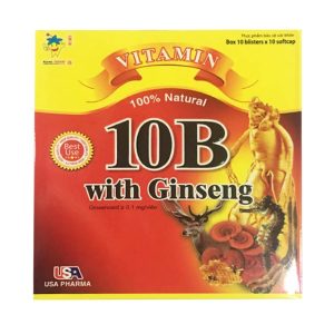 Smart Pharma - Vitamin 10B With Ginseng US Pharma giúp giảm mệt mỏi, suy nhược cơ thể (10 vỉ x 10 viên) 2 Smart Pharma - Nha thuoc Smartpharma 2 1