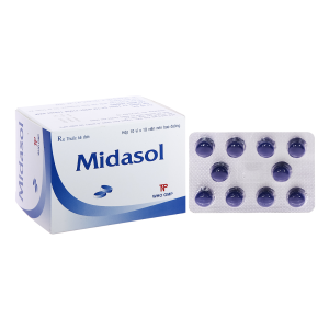 Thuốc Midasol hỗ trợ điều trị nhiễm trùng đường tiểu dưới (Hộp 10 vỉ x 10 viên)