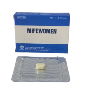 Thuốc Mifewomen sử dụng trong chấm dứt thai kỳ sớm dưới 49 ngày (Hộp 1 vỉ x 1 viên)